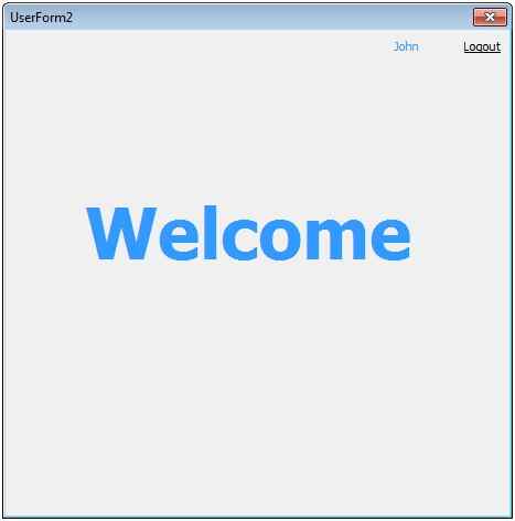 welcome page